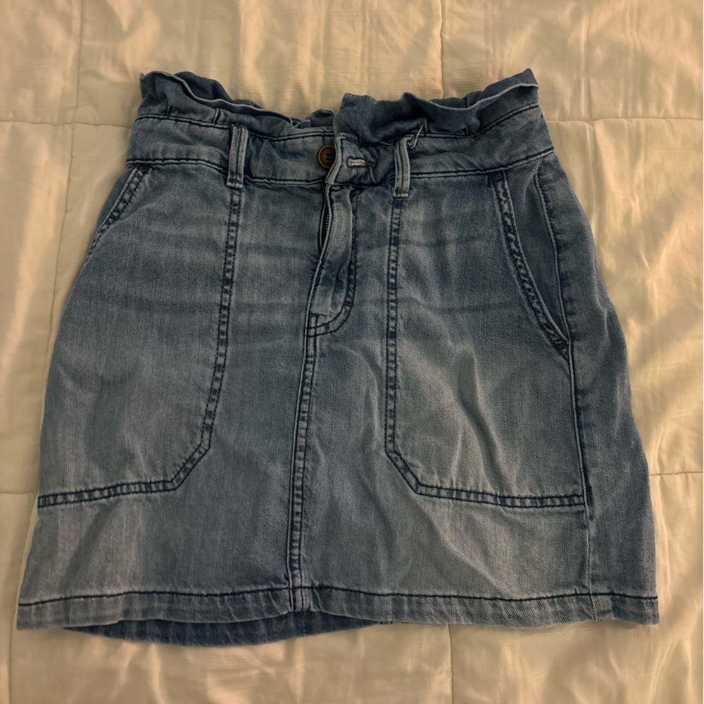 Free People Blue Mini Skirt
